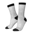 thumbnail image 1 of Logiee Silver Glitter Print Adult Socks for Men & Women,Calf Socks, Ankle Socks,Boots Socks,Breathable Casual Sock,Unisex Crew Socks, 1 of 6