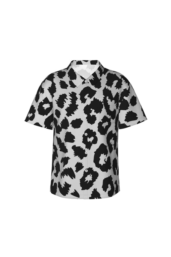 Similar To Leopard Print Print Mens Hawaiian Shirts,Loose-Fit Short Sleeve Button Down Tropical Aloha Beach Shirt,Summer Vacation Wedding Tops,Small