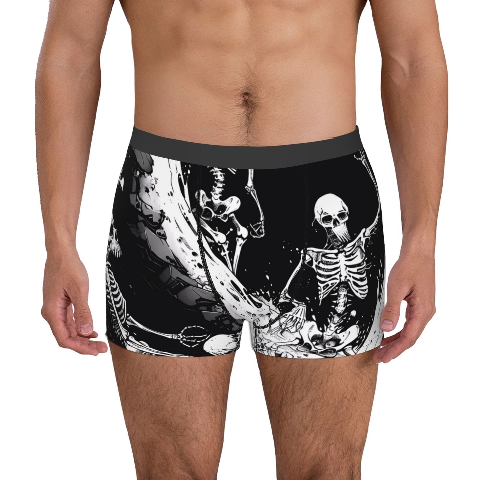Boxer Skeleton Logiee Skeleton Wave Artwork Print Mens Boxer Briefs,Boxer Briefs for ...
