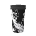 thumbnail image 1 of Logiee Skeleton Wave Artwork Print Stainless Steel Coffee Tumbler, Travel Coffee Mug, Insulated Coffee Mug with Lid, Spill Proof Coffee Cup, Portable Thermal Mug, 1 of 8