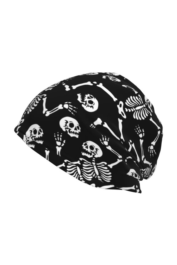 Skeletons Dancing Print Unisex Knit Beanie for Men Women Winter Hat,Beanies Skull Caps