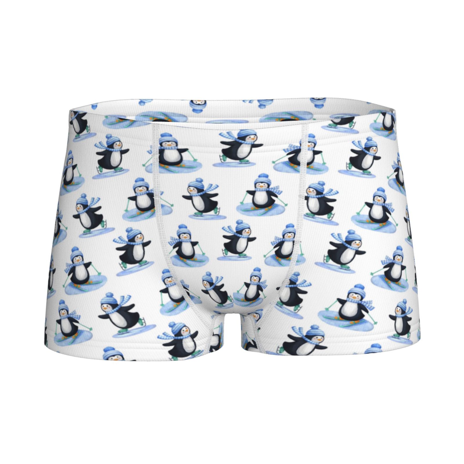 Logiee Skiing Penguin Funny Print Boys' Boxer Briefs,Tween Boy ...