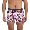 thumbnail image 1 of Logiee Skull lips record Guitar Print Mens Boxer Briefs,Boxer Briefs for Men,Breathable Stretch Underwear,Boys Boxer Briefs-X-Large, 1 of 5