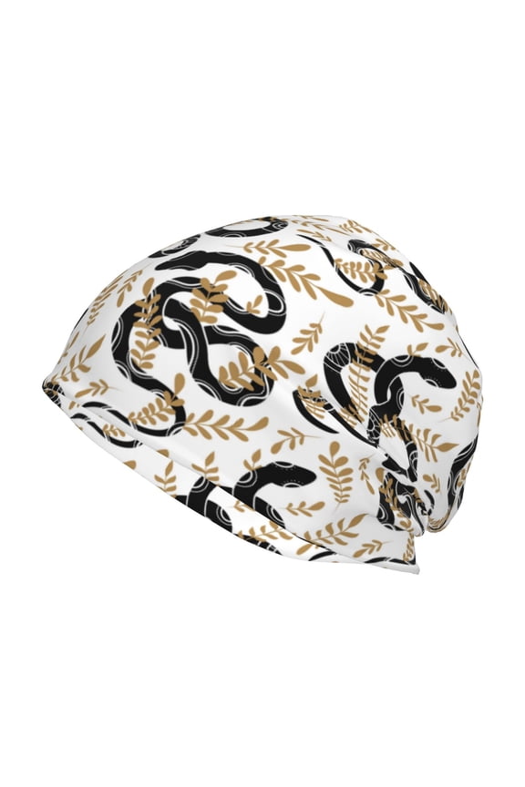 Snake Print Unisex Knit Beanie for Men Women Winter Hat,Beanies Skull Caps