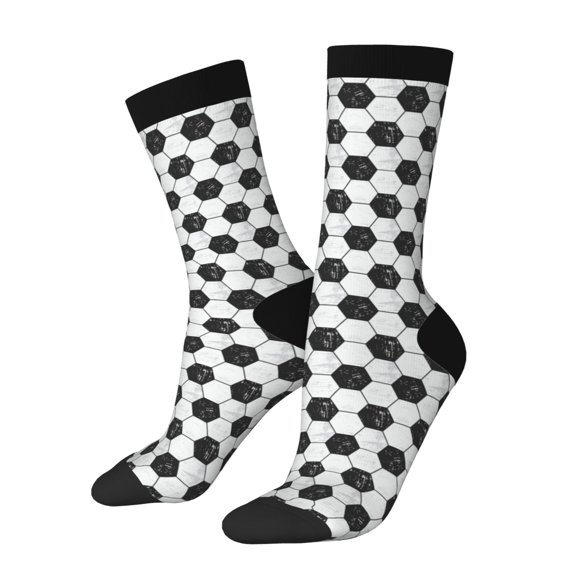 Logiee Soccer Print Adult Socks for Men & Women,Calf Socks, Ankle Socks,Boots Socks,Breathable Casual Sock,Unisex Crew Socks
