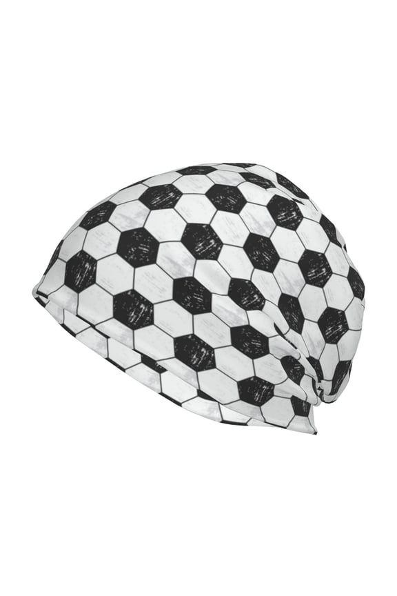 Soccer Print Unisex Knit Beanie for Men Women Winter Hat,Beanies Skull Caps