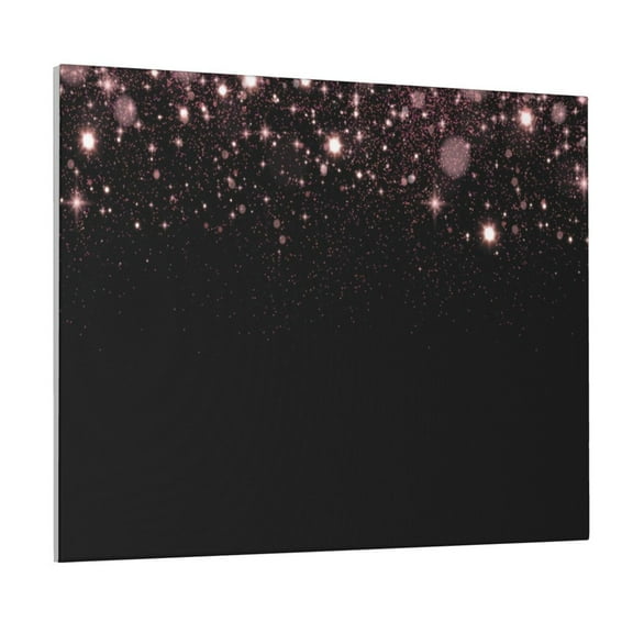 Logiee Sparkling Pink Night Sky Print Canvas Wall Art ,Art Poster,Canvas Decorative Picture,Decor Wall Pictures for Living Room Bedroom Bathroom,Ready to Hang