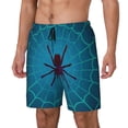 thumbnail image 1 of Logiee Spider And Cobweb Print Men's Swim Trunk,Quick Dry Board Shorts ,Men's Swim Trunks with Compression Liner, Bathing Suits with Pockets-XX-Large, 1 of 6