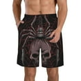 thumbnail image 1 of Logiee Spider with Skull Print Mens Swim Trunks Quick Dry Board Shorts,Breathable Hawaii Beach Shorts Swimwear Bathing Suits-X-Large, 1 of 1