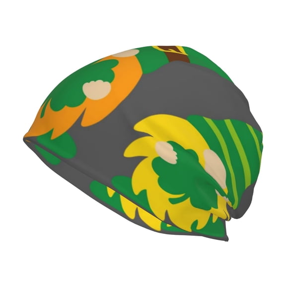 Logiee Spring St PatrickS Day Irish Gnomes Print Unisex Knit Beanie for Men Women Winter Hat,Beanies Skull Caps