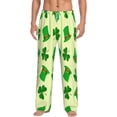 thumbnail image 1 of Logiee St. Patrick's Day Print Pajama Pants for Men,Men’s Pajama Bottoms,Mens PJ Pants with Pockets & Button Fly-Small, 1 of 6