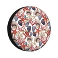 thumbnail image 1 of Logiee Starfish Shell Print Spare Tire Cover, Universal Wheel Protectors,Waterproof Dust-Proof UV Sun Wheel Tire Cover,Fit for SUV, RV, Travel Trailer, Truck-14 inch, 1 of 6