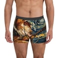 thumbnail image 1 of Logiee Starry Night Guitar Dog Print Mens Boxer Briefs,Boxer Briefs for Men,Breathable Stretch Underwear,Boys Boxer Briefs-Medium, 1 of 5