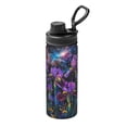 thumbnail image 1 of Logiee Starry Night Iris Field Print Water Bottle,18oz Sports Insulated Kettle for Cycling Gym Basketball Outdoor, Suitable as a Present, 1 of 7