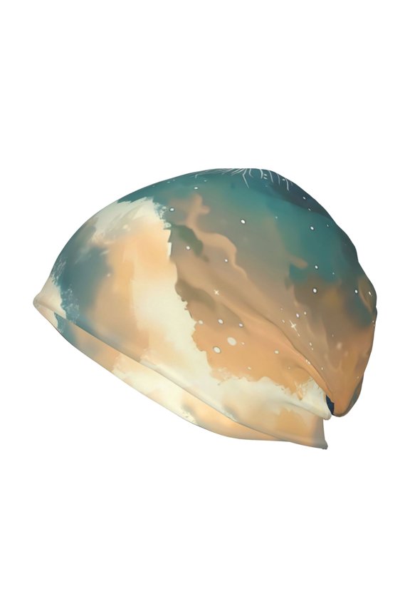 Starry Sky Cloud Cute Rabbit Print Unisex Knit Beanie for Men Women Winter Hat,Beanies Skull Caps