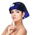 thumbnail image 1 of Logiee Steel Skull Print Silk Bonnet Satin Bonnet for Sleeping Women and Men,Double Layer Hair Bonnet for Curly Braids Hair, 1 of 6