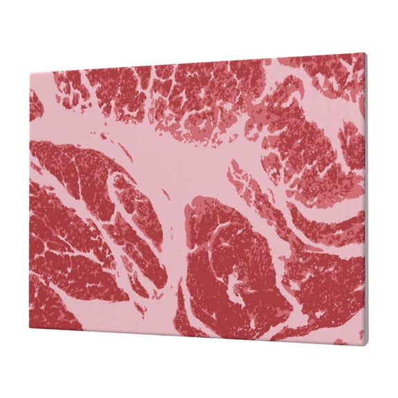 Logiee Striped Meat Print Canvas Wall Art,Canvas Picture Prints with Frame, Wall Art Decorative,Canvas Decorative,Suitable for Living Room Bedroom Office Room 30x40