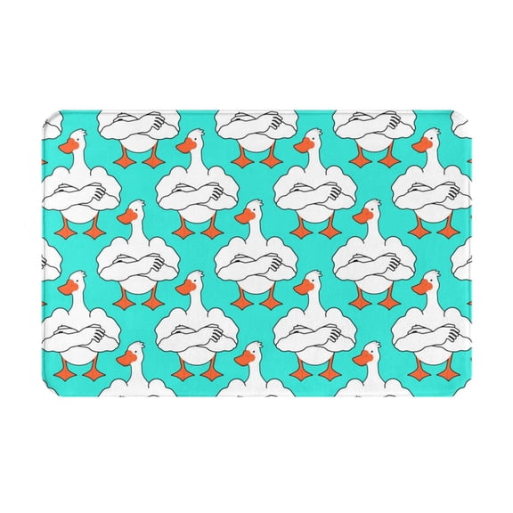 Logiee Strong Goose Print Welcome Mats for Entryway,Door Mat for Front Door,Entry Mat,Doormat for Garden, Garage, Patio, Home, Porch Decor