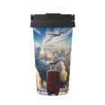 thumbnail image 1 of Logiee Sunset Airplane Travel View Print Stainless Steel Coffee Tumbler, Travel Coffee Mug, Insulated Coffee Mug with Lid, Spill Proof Coffee Cup, Portable Thermal Mug, 1 of 8