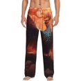 thumbnail image 1 of Logiee Sunset Blossoms Phoenix Perch Print Pajama Pants for Men,Men’s Pajama Bottoms,Mens PJ Pants with Pockets & Button Fly-X-Large, 1 of 6