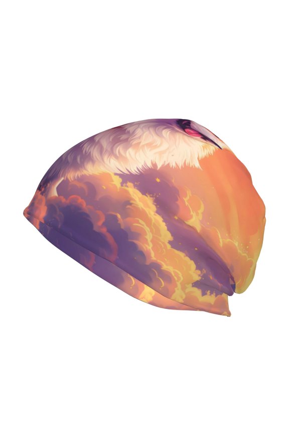 Sunset Cloud Corgi Print Unisex Knit Beanie for Men Women Winter Hat,Beanies Skull Caps