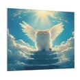 thumbnail image 1 of Logiee Sunshine Cute Winged Cat Print Canvas Wall Art ,Art Poster,Canvas Decorative Picture,Decor Wall Pictures for Living Room Bedroom Bathroom,Ready to Hang, 1 of 6