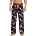 thumbnail image 1 of Logiee Surfing Santa Print Pajama Pants for Men,Men’s Pajama Bottoms,Mens PJ Pants with Pockets & Button Fly-XX-Large, 1 of 6