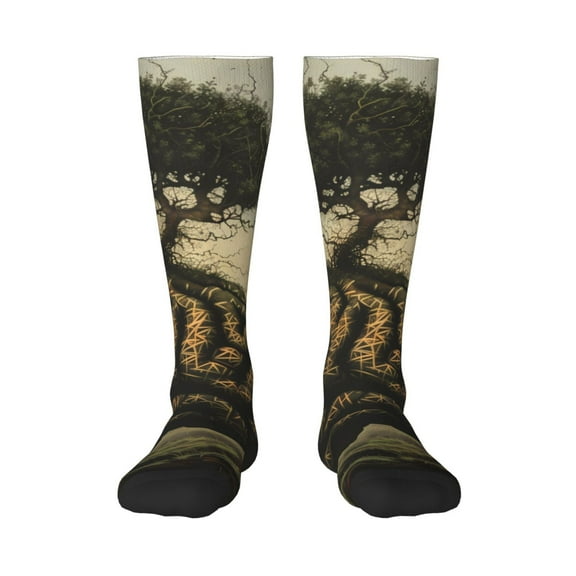Logiee Surreal Brain Tree Print Gift Stocking Stuffers,Adult Stockings,Novelty Socks,Funny Socks Birthday Running Walking Sleeping
