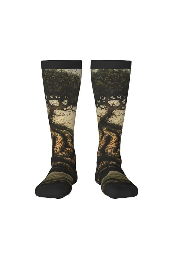 Surreal Brain Tree Print Gift Stocking Stuffers,Adult Stockings,Novelty Socks,Funny Socks Birthday Running Walking Sleeping