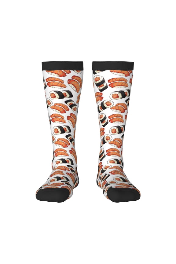 Sushi Roll Print Gift Stocking Stuffers,Adult Stockings,Novelty Socks,Funny Socks Birthday Running Walking Sleeping