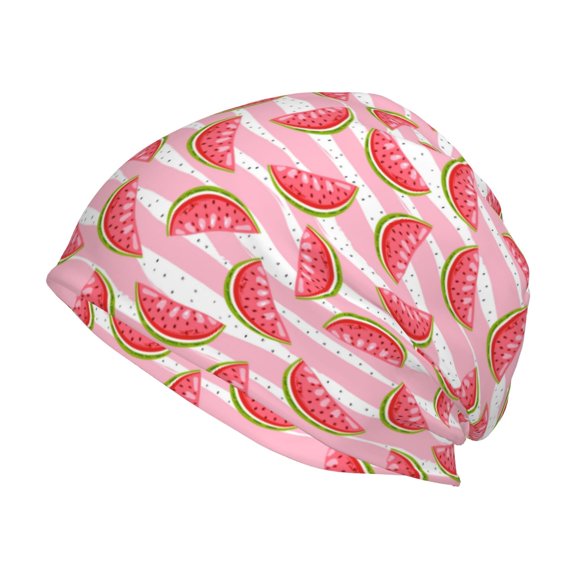 Logiee Sweet Watermelon Print Unisex Knit Beanie for Men Women Winter Hat,Beanies Skull Caps