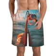 thumbnail image 1 of Logiee Swimming Goggled Flamingo Print Mens Swim Trunks Quick Dry Board Shorts,Breathable Hawaii Beach Shorts Swimwear Bathing Suits-Small, 1 of 6