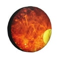 thumbnail image 1 of Logiee Tennis Ball In Fire Print Spare Tire Cover, Universal Wheel Protectors,Waterproof Dust-Proof UV Sun Wheel Tire Cover,Fit for SUV, RV, Travel Trailer, Truck-15 inch, 1 of 6