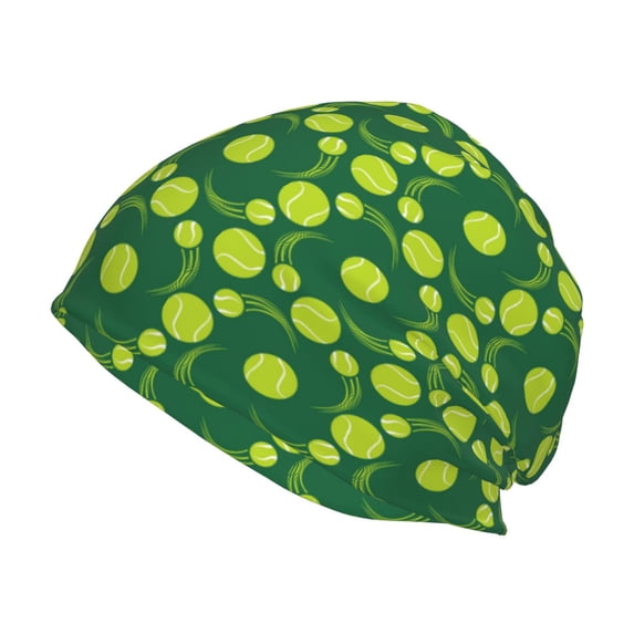 Logiee Tennis Balls Print Unisex Knit Beanie for Men Women Winter Hat,Beanies Skull Caps
