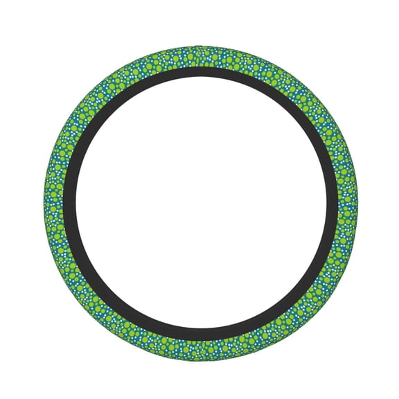 Logiee Tennis and golf balls Print Breathable Elastic Steering Wheel Cover, Non-Slip Stretch Steering Wheel Protector,Universal 15 Inch Fit Auto, Suvs, Truck