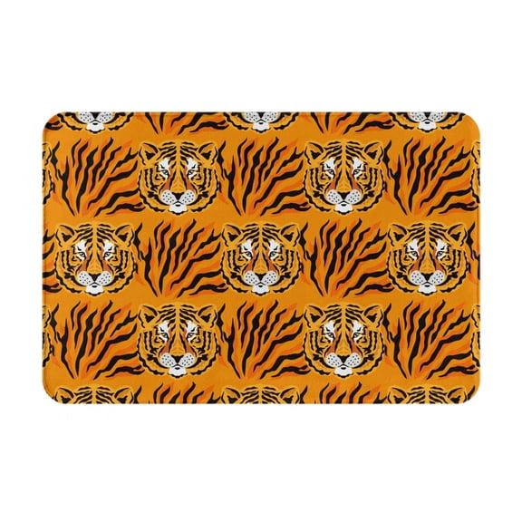 Logiee Tiger Print Welcome Mats for Entryway,Door Mat for Front Door,Entry Mat,Doormat for Garden, Garage, Patio, Home, Porch Decor