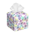 thumbnail image 1 of Logiee Tissue Box Cover 5X5X5'' PU Leather Tissue Holder Square Tissue Cube Box Organizer for Bathroom Vanity Countertop,Car,Night Stands,Office,Home,Kitchen (Butterflies on Polka Dots), 1 of 8