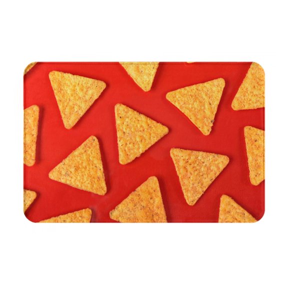 Logiee Tortilla chips Print Welcome Mats for Entryway,Door Mat for Front Door,Entry Mat,Doormat for Garden, Garage, Patio, Home, Porch Decor