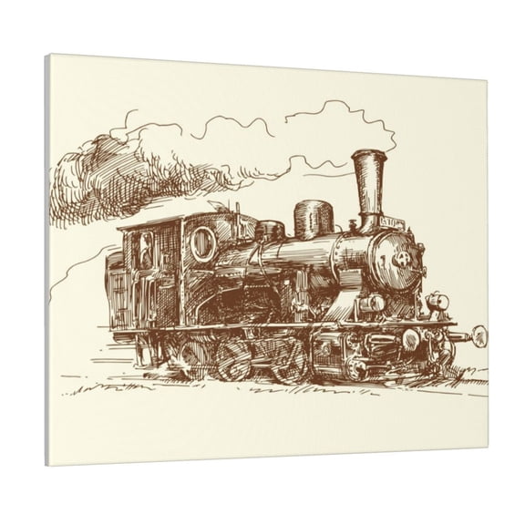 Logiee Train Print Canvas Wall Art ,Art Poster,Canvas Decorative Picture,Decor Wall Pictures for Living Room Bedroom Bathroom,Ready to Hang