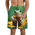 thumbnail image 1 of Logiee Tree Frog Sitting On Sunflowes Print Mens Swim Trunks Quick Dry Board Shorts,Breathable Hawaii Beach Shorts Swimwear Bathing Suits-3X-Large, 1 of 6