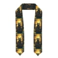 thumbnail image 1 of Logiee Tree Meditating Raccoon Print Unisex Adult Graduation Stole Shawl 72" Long for Academic Commencements Shawl-Flattened, 1 of 7