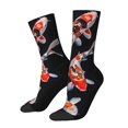 thumbnail image 1 of Logiee Tricolor Koi Fish Trio Print Adult Socks for Men & Women,Calf Socks, Ankle Socks,Boots Socks,Breathable Casual Sock,Unisex Crew Socks, 1 of 6