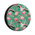 thumbnail image 1 of Logiee Tropical Flamingo Print Spare Tire Cover, Universal Wheel Protectors,Waterproof Dust-Proof UV Sun Wheel Tire Cover,Fit for SUV, RV, Travel Trailer, Truck-16 inch, 1 of 6