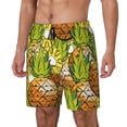 thumbnail image 1 of Logiee Tropical Summer Fruit Print Men's Swim Trunk,Quick Dry Board Shorts ,Men's Swim Trunks with Compression Liner, Bathing Suits with Pockets-3X-Large, 1 of 6