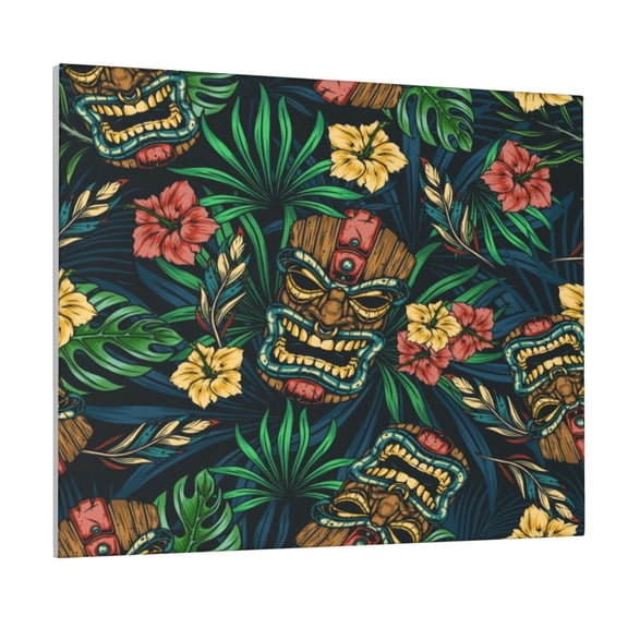 Logiee Tropical Tribe Mask Print Canvas Wall Art ,Art Poster,Canvas Decorative Picture,Decor Wall Pictures for Living Room Bedroom Bathroom,Ready to Hang