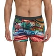 thumbnail image 1 of Logiee Tropical Vacation Essentials Print Mens Boxer Briefs,Boxer Briefs for Men,Breathable Stretch Underwear,Boys Boxer Briefs-X-Large, 1 of 5