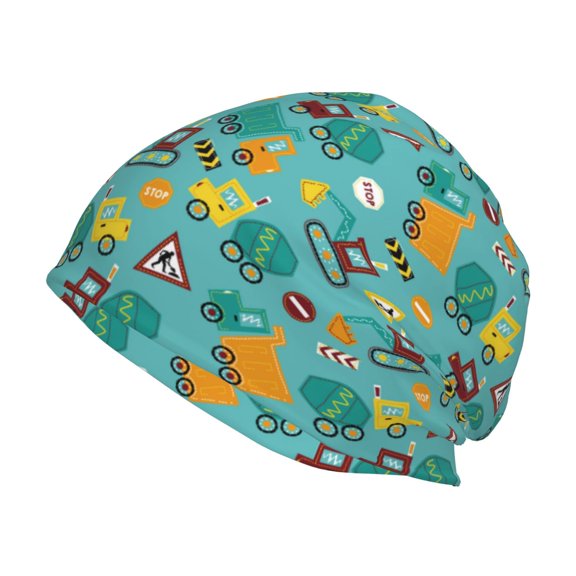 Logiee Trucks And Excavators Print Unisex Knit Beanie for Men Women Winter Hat,Beanies Skull Caps