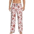 thumbnail image 1 of Logiee Valentine's Day gnome Print Pajama Pants for Men,Men’s Pajama Bottoms,Mens PJ Pants with Pockets & Button Fly-Small, 1 of 6
