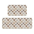 thumbnail image 1 of Logiee Various Chicken Print Kitchen Mats for Floor Sets of 2,Waterproof Kitchen Rugs,Non Slip Comfort Standing Mat Rug for Home,Runner,Sink,Office,Laundry, 1 of 6