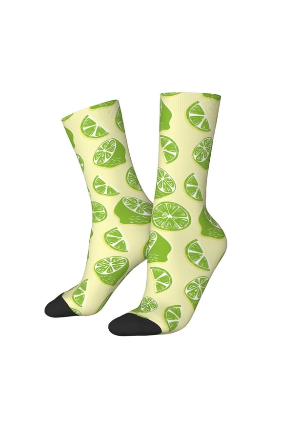 Various Lemons Print Adult Socks for Men & Women,Calf Socks, Ankle Socks,Boots Socks,Breathable Casual Sock,Unisex Crew Socks